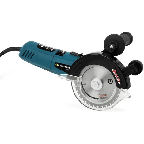 Sega A Doppia Lama (Motore Elettrico Da 950 Watt, Dischi Da Taglio Da 125 Mm, Profondità Di Taglio 30 Mm, Custodia E Accessori Inclusi) Circolare 2 Sega A Doppia Lama (Motore Elettrico Da 950 Watt, Dischi Da Taglio Da 125 Mm, Profondità Di Taglio 30 Mm, Custodia E Accessori Inclusi) Circolare - immagine 2