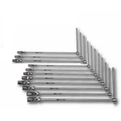 SERIE CHIAVI A T CON SNODO - SNODABILE - CON MANICO SCORREVOLE - 11PZ