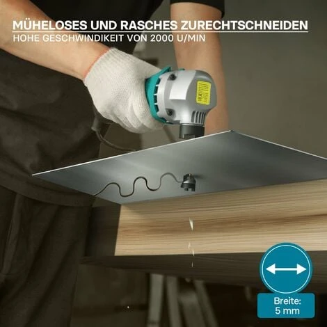 Roditrice Per Lamiera 500W Profondità Di Taglio Fino A 2,5mm Testa Di Roditura Rotabile A 360° 2 Roditrice Per Lamiera 500W Profondità Di Taglio Fino A 2,5mm Testa Di Roditura Rotabile A 360° - immagine 2