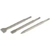 SET SCALPELLI 3 PZ SCALPELLO SDS PLUS PUNTA PIATTA PER DEMOLITORE PNEUMATICO 113