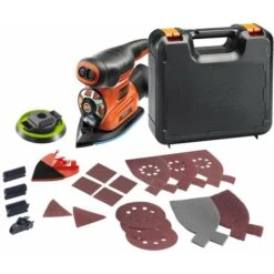 Black & Decker BLACK+DECKER KA280K-QS Multi Levigatrice, Arancione
