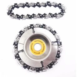 Disco Professionale Da Taglio Legno 4'' O 4-1/2 Per Smerigliatrice Angolare E Flex Da 100-115mm - 22 Denti + Catena Ricambio