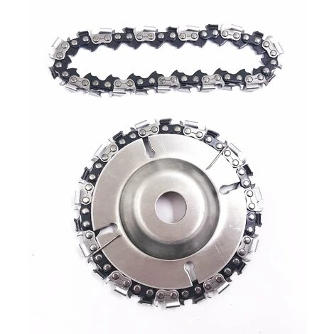 Disco Professionale Da Taglio Legno 4'' O 4-1/2 Per Smerigliatrice Angolare E Flex Da 100-115mm - 22 Denti + Catena Ricambio 3 Disco Professionale Da Taglio Legno 4'' O 4-1/2 Per Smerigliatrice Angolare E Flex Da 100-115mm - 22 Denti + Catena Ricambio - immagine 3