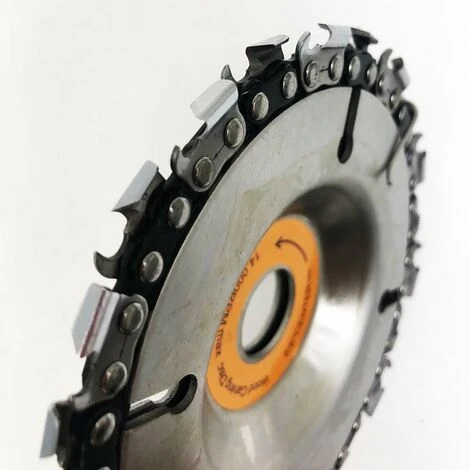 Disco Professionale Da Taglio Legno 4'' O 4-1/2 Per Smerigliatrice Angolare E Flex Da 100-115mm - 22 Denti + Catena Ricambio 4 Disco Professionale Da Taglio Legno 4'' O 4-1/2 Per Smerigliatrice Angolare E Flex Da 100-115mm - 22 Denti + Catena Ricambio - immagine 4