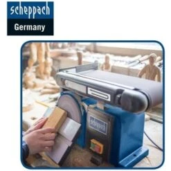 LEVIGATRICE COMBINATA DA BANCO NASTRO 100 MM DISCO 150 MM SCHEPPACH BTS800 -Makitae Outlet 13739351 4