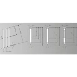 Mauk 2113 munizioni Per Aria Compressa Chiodatrice Pneumatica Mcn55 2111 Smooth Shank, Multicolore