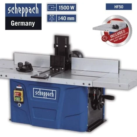 FRESATRICE TOUPIE DA BANCO PER LEGNO SCHEPPACH HF50 2 FRESATRICE TOUPIE DA BANCO PER LEGNO SCHEPPACH HF50 - immagine 2