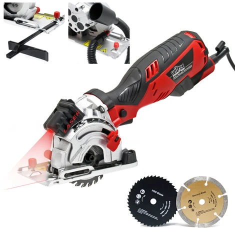 Mini Sega Circolare 705W Con Laser A Linea Di Taglio 4500 Giri/min. E Profondità Di Taglio 28,5mm 1 Mini Sega Circolare 705W Con Laser A Linea Di Taglio 4500 Giri/min. E Profondità Di Taglio 28,5mm