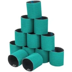 MSW Set Accessori Per Levigatrice 12Nastri Abrasivi Grana80 Levigatura Professionale