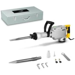 MSW Martello Demolitore 1850W 1.900 Battiti/Min Forza D’Urto 45J 2 Scalpelli Inclusi