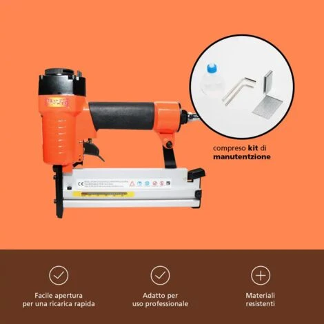 Chiodatrice E Graffettatrice Spara Chiodi Ad Aria Compressa Doppia Funzione 5 Chiodatrice E Graffettatrice Spara Chiodi Ad Aria Compressa Doppia Funzione - immagine 5