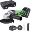 Smerigliatrice Angolare 115mm Batteria 18V 3AH Ricaricabile + Disco E Valigetta