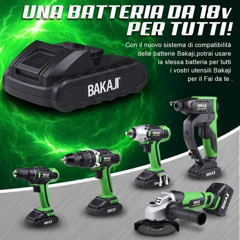 Smerigliatrice Angolare 115mm Batteria 18V 3AH Ricaricabile + Disco E Valigetta 2 Smerigliatrice Angolare 115mm Batteria 18V 3AH Ricaricabile + Disco E Valigetta - immagine 2