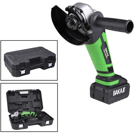 Smerigliatrice Angolare 115mm Batteria 18V 3AH Ricaricabile + Disco E Valigetta 3 Smerigliatrice Angolare 115mm Batteria 18V 3AH Ricaricabile + Disco E Valigetta - immagine 3