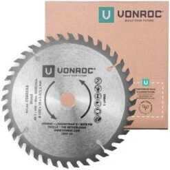 VONROC Lama Per Sega Circolare Universale, 150 X 16 X 2,0/1,1 Mm, 40 Denti