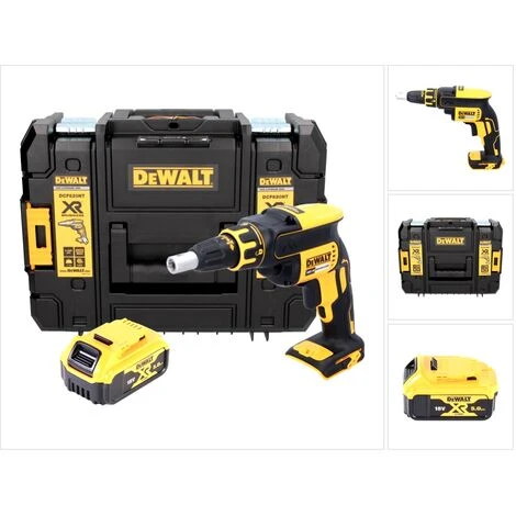 DeWalt DCF 620 18 V Trapano Avvitatore Per Cartongesso In Valigetta TSTAK II + 1x Batteria 5,0 Ah - Senza Caricatore 1 DeWalt DCF 620 18 V Trapano Avvitatore Per Cartongesso In Valigetta TSTAK II + 1x Batteria 5,0 Ah - Senza Caricatore