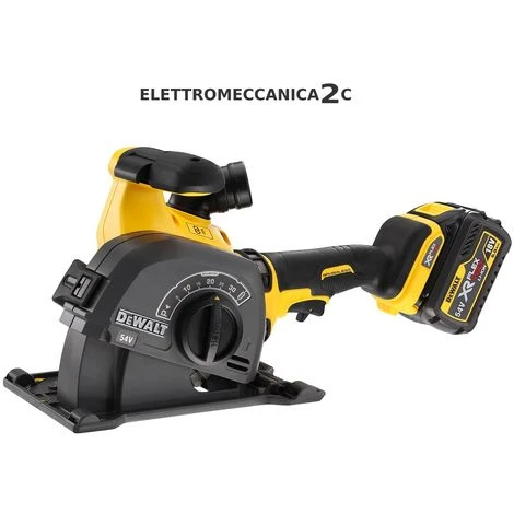 DEWALT DCG200T2-QW Scanalatrice 54v 2x6ah Brushless 2 Lame 125mm Cap.taglio 32x35mm Valigetta Tstak 1 DEWALT DCG200T2-QW Scanalatrice 54v 2x6ah Brushless 2 Lame 125mm Cap.taglio 32x35mm Valigetta Tstak