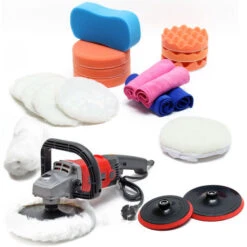 Set Da 21 Pezzi Per Lucidatrice 1200W 3000 Giri/min Lucidatrice Levigatrice 6 Livelli Di Velocità