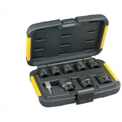 DEWALT DT7507-QZ Kit Bussole 1/2&quot Per Avvitatori Ad Impulsi 10-13-15-17-19-22-24-27mm