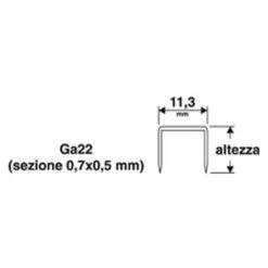 Punti Per Chiodatrice 11.3X6 Mm 1000pz