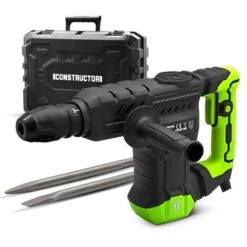 CONSTRUCTOR CRH1300-18BM - Martello Picconatore 1300W, Completo Di Punte E Valigetta