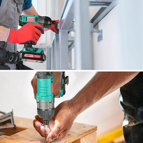 Trapano Avvitatore Batteria 18V,HYCHIKA Avvitatore Ad Impatto 160Nm Trapani Combinati 18V, 2X2,0Ah Batteria 4 Trapano Avvitatore Batteria 18V,HYCHIKA Avvitatore Ad Impatto 160Nm Trapani Combinati 18V, 2X2,0Ah Batteria - immagine 4