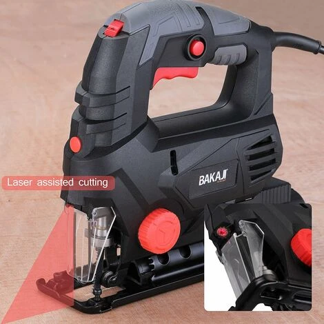 Seghetto Elettrico Alternativo 800W Velocita Regolabile Laser Valigetta E 6 Lame 4 Seghetto Elettrico Alternativo 800W Velocita Regolabile Laser Valigetta E 6 Lame - immagine 4