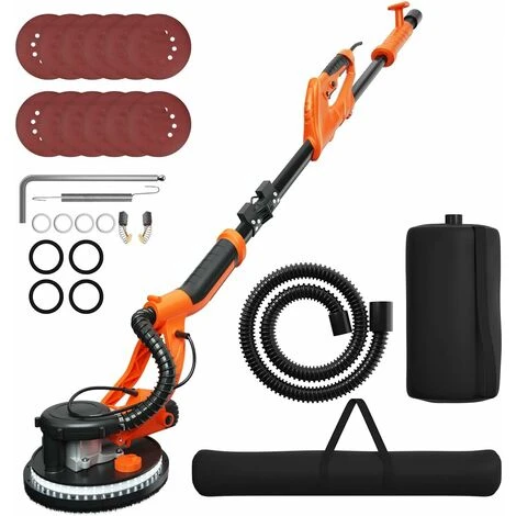 Levigatrice Per Muro A Secco 750W, Levigatrice Elettrico Per Cartongesso Pieghevole Estensibile, Velocita Regolabile 800-1750RPM, Con Luci LED E 12 Dischi Abrasivi 1 Levigatrice Per Muro A Secco 750W, Levigatrice Elettrico Per Cartongesso Pieghevole Estensibile, Velocita Regolabile 800-1750RPM, Con Luci LED E 12 Dischi Abrasivi