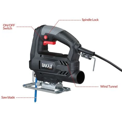 Seghetto Elettrico Alternativo 400W Velocita Regolabile 8 Lame Per Legno Metallo 5 Seghetto Elettrico Alternativo 400W Velocita Regolabile 8 Lame Per Legno Metallo - immagine 5