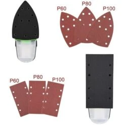 Levigatrice Mouse Orbitale Di Precisione 250W Con Aspiratore E Doppia Piastra -Makitae Outlet 25523059 4