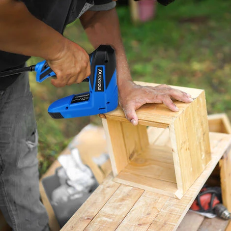 Monzana Cucitrice Elettrica Con Impugnatura Gommata Morbida Sparachiodi 2in1 Graffettatrice DIY Falegname Pistola Ergonomica 3 Monzana Cucitrice Elettrica Con Impugnatura Gommata Morbida Sparachiodi 2in1 Graffettatrice DIY Falegname Pistola Ergonomica - immagine 3