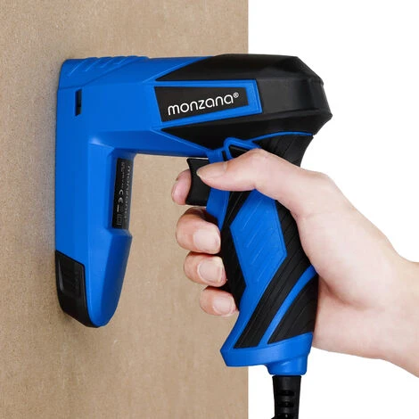 Monzana Cucitrice Elettrica Con Impugnatura Gommata Morbida Sparachiodi 2in1 Graffettatrice DIY Falegname Pistola Ergonomica 4 Monzana Cucitrice Elettrica Con Impugnatura Gommata Morbida Sparachiodi 2in1 Graffettatrice DIY Falegname Pistola Ergonomica - immagine 4