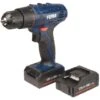 FERM Trapano Avvitatore A Batteria 12V - 1.5Ah. Include 2 Batterie 1.5Ah, Caricabatterie Rapido, 2 Punte E Custodia