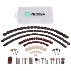 VONROC Set Di 192 Accessori Universali Per Utensili Rotanti, Strumenti Multifunzione. Custodia Inclusa