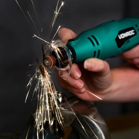 VONROC Strumento Rotante Multifunzione Elettrico 160W. Include 40 Accessori, Albero Flessibile, Protezione, Accessorio Per Fresatura E Sacca Portautensili 3 VONROC Strumento Rotante Multifunzione Elettrico 160W. Include 40 Accessori, Albero Flessibile, Protezione, Accessorio Per Fresatura E Sacca Portautensili - immagine 3