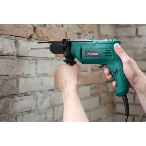 VONROC Trapano Elettrico A Percussione 500W. Mandrino A Serraggio Rapido Per Cambio Dinamico Di Punte 2 VONROC Trapano Elettrico A Percussione 500W. Mandrino A Serraggio Rapido Per Cambio Dinamico Di Punte - immagine 2