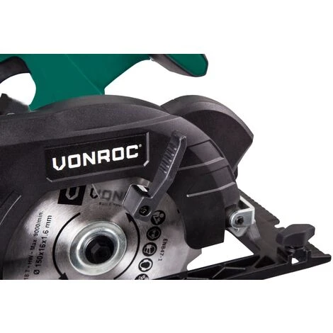 VONROC Sega Circolare A Batteria VPOWER 20V 150mm. Escl. Batteria E Caricatore 4 VONROC Sega Circolare A Batteria VPOWER 20V 150mm. Escl. Batteria E Caricatore - immagine 4