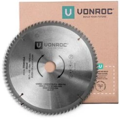 VONROC Lama Universale 254x30mm Per Troncatrice E Sega Da Tavolo - 80 Denti