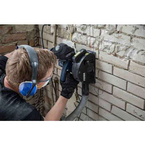 FERM Scanalatore 1700W 125mm. Dotato Di Laser. Include 2 Lame Diamantate (125mm) E Adattatore Aspirapolvere 3 FERM Scanalatore 1700W 125mm. Dotato Di Laser. Include 2 Lame Diamantate (125mm) E Adattatore Aspirapolvere - immagine 3