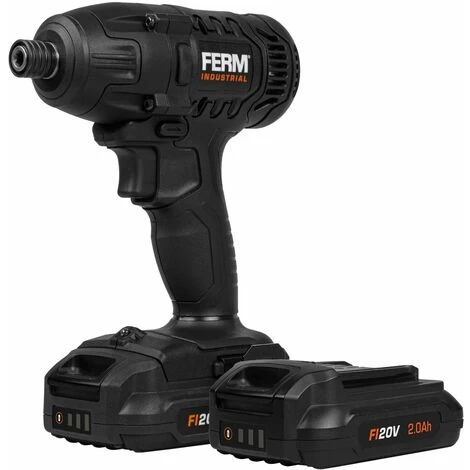 FERM Trapano Avvitatore A Impulsi A Batteria FI20V. Coppia 150 Nm. Include 2 Batterie 2.0Ah, Caricabatterie Rapido, 2 Punte E Custodia 2 FERM Trapano Avvitatore A Impulsi A Batteria FI20V. Coppia 150 Nm. Include 2 Batterie 2.0Ah, Caricabatterie Rapido, 2 Punte E Custodia - immagine 2
