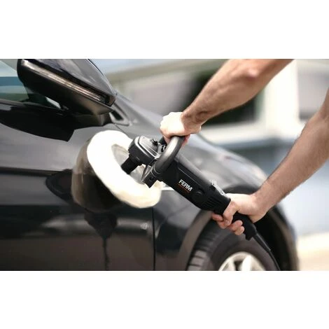 FERM Lucidatrice Elettronica A Velocità Costante 1400W - 180 Mm. Velocità Variabile. Cavo In Gomma Da 4m. Inclusi 2 Dischi Di Lucidatura, Piastra Di Supporto E Custodia 2 FERM Lucidatrice Elettronica A Velocità Costante 1400W - 180 Mm. Velocità Variabile. Cavo In Gomma Da 4m. Inclusi 2 Dischi Di Lucidatura, Piastra Di Supporto E Custodia - immagine 2