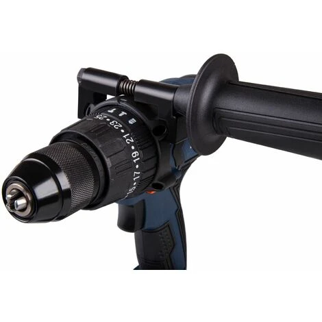 Trapano Avvitatore Con Percussione 20V - 3 Funzioni: Foratura, Trapano A Percussione E Avvitatura. Brushless. Include 2 Batterie 2.0Ah, Caricabatterie, Maniglia Laterale E 2 Punte 4 Trapano Avvitatore Con Percussione 20V - 3 Funzioni: Foratura, Trapano A Percussione E Avvitatura. Brushless. Include 2 Batterie 2.0Ah, Caricabatterie, Maniglia Laterale E 2 Punte - immagine 4