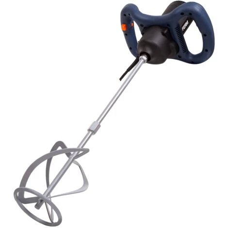 FERM Miscelatore Cemento E Malta 1400W - Velocità Variabile - Soft Start. Cavo In Gomma Da 3 M 1 FERM Miscelatore Cemento E Malta 1400W - Velocità Variabile - Soft Start. Cavo In Gomma Da 3 M