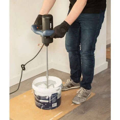 FERM Miscelatore Cemento E Malta 1400W - Velocità Variabile - Soft Start. Cavo In Gomma Da 3 M 3 FERM Miscelatore Cemento E Malta 1400W - Velocità Variabile - Soft Start. Cavo In Gomma Da 3 M - immagine 3