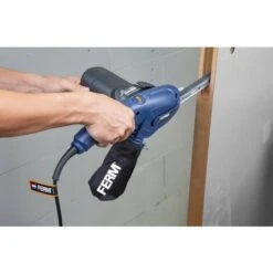 FERM Lima A Nastro Di Precisione 400W Incl. Braccio Largo 13mm, Braccio Stretto 8mm, Braccio Angolato 13mm E 12 Nastri Abrasivi -Makitae Outlet 26104225 3