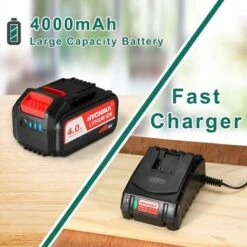 Sega Circolare A Batteria 18V, HYCHIKA 4000RPM, 4.0Ah Batería 18V, Profondito Di Taglio 53mm (90°) E 36mm (45°), Motore Di Rame Puro -Makitae Outlet 26655188 5