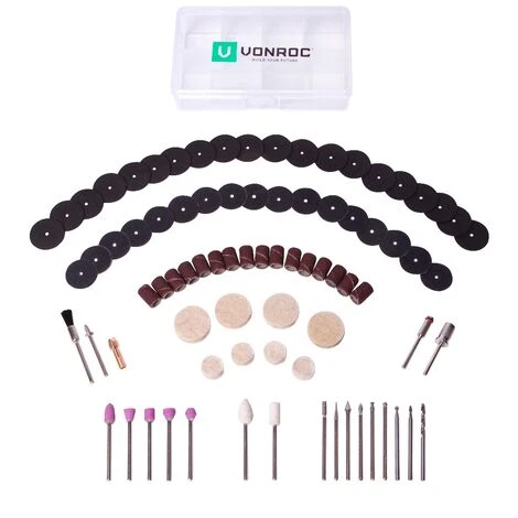 VONROC Set Di Accessori Per Utensile Multifunzione Rotante 100 Pz. Universali 1 VONROC Set Di Accessori Per Utensile Multifunzione Rotante 100 Pz. Universali