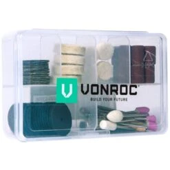 VONROC Set Di Accessori Per Utensile Multifunzione Rotante 100 Pz. Universali 5 VONROC Set Di Accessori Per Utensile Multifunzione Rotante 100 Pz. Universali -Makitae Outlet 26906517 3