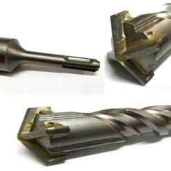 PUNTA 4 TAGLI PER MURO PLUS SDS 35 Mm X 60 CM X TRAPANO MARTELLO DEMOLITORE