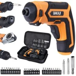 Avvitatore Mini Cacciavite Elettrico Multiuso A Batteria 28 Punte + 4 Adattatori